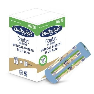 Bulkysoft Premium Medical Couch Rolls 20" Blue (9)