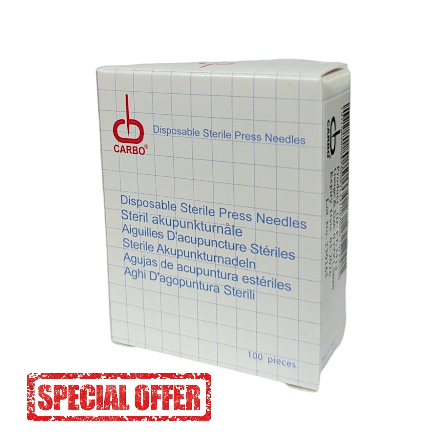 Carbo Ear Press Tacks LOW EXPIRY 12/26