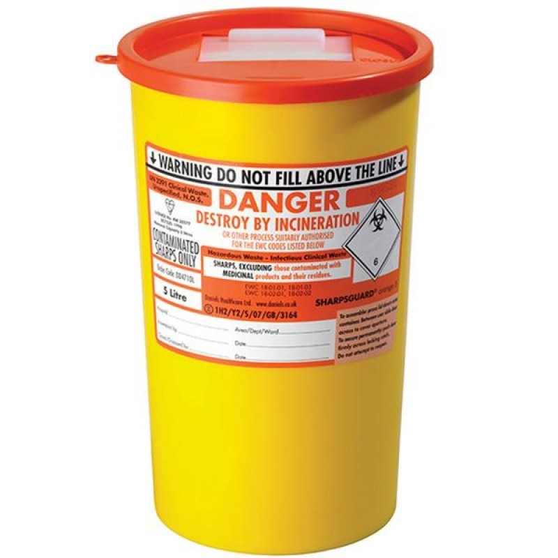 Sharps Container 5 Litre Sharp Containers Clinic Supplies