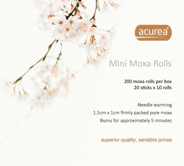 Mini Moxa Rolls on sticks (20 sticks x 10 rolls) 