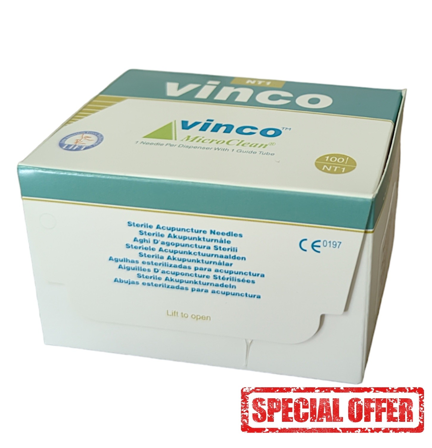Vinco NT1 Blister Series (100pcs) with tube 0.22mm x 13mm LOW EXPIRY 05/26