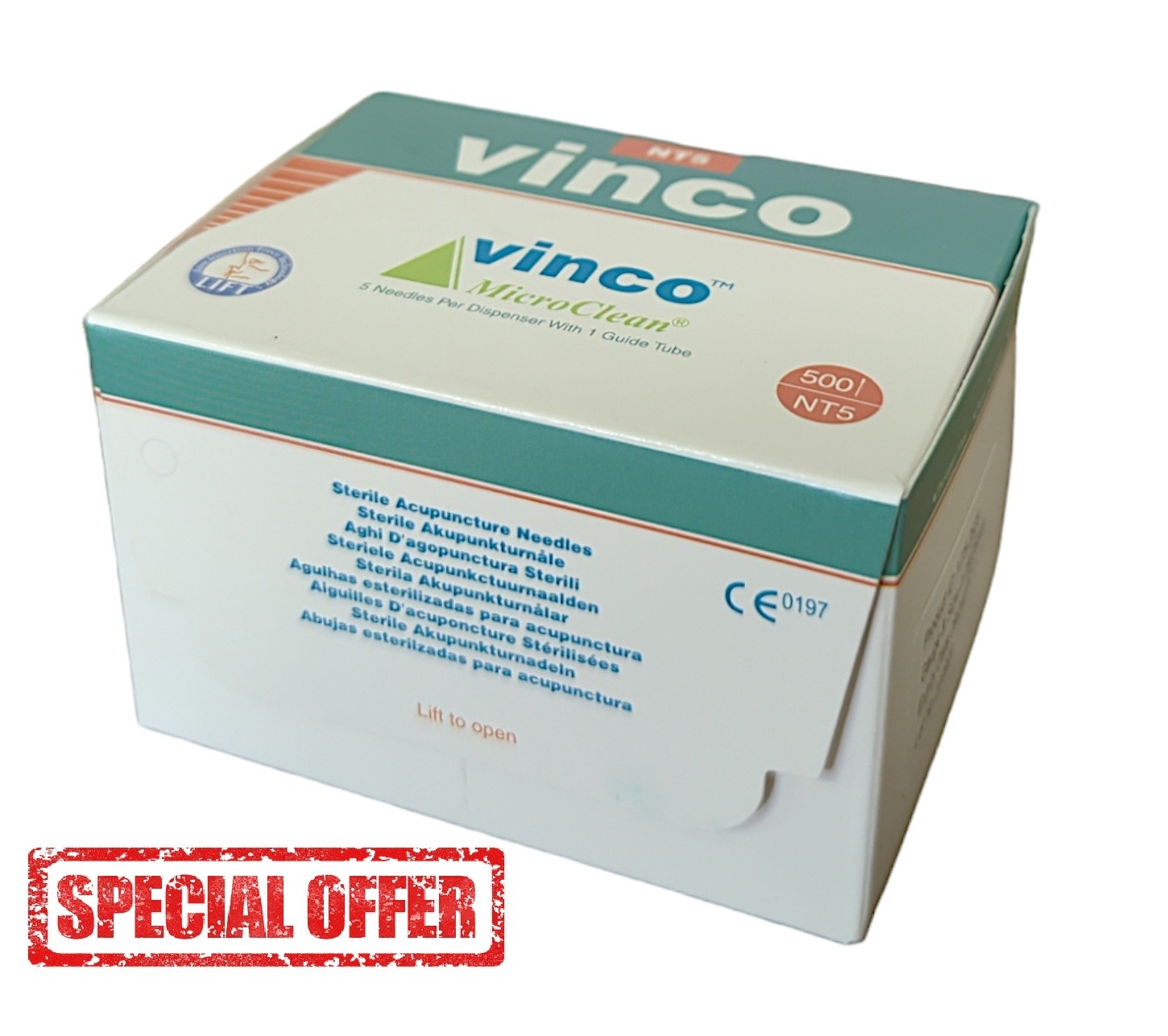 Vinco NT5 Cluster Series (500pcs) 5p/tube 0.25mm x 40mm LOW EXPIRY 05/26