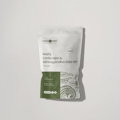 MycoNutri Organic Reishi, Cordyceps & Ashwagandha Complex powder 100g 